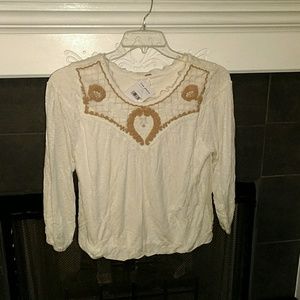 Free People Begonia Tee in Sand Color